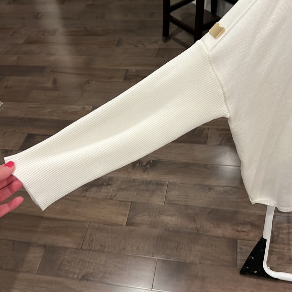 Mock Turtleneck Lightweight Sweater - image 4